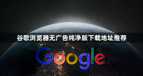 谷歌浏览器无广告纯净版下载地址推荐1