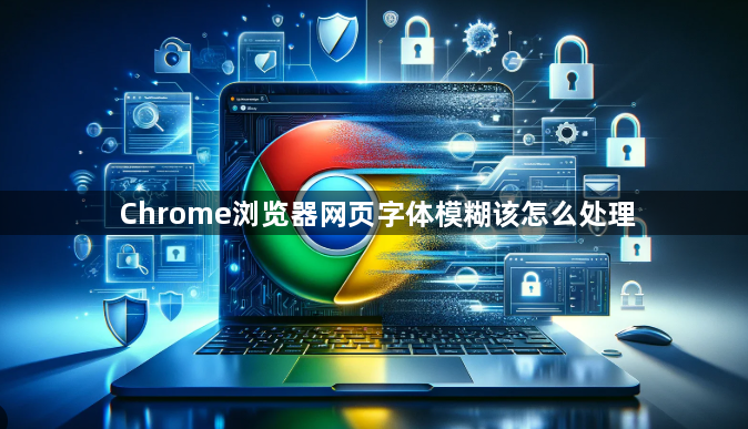 Chrome浏览器网页字体模糊该怎么处理1