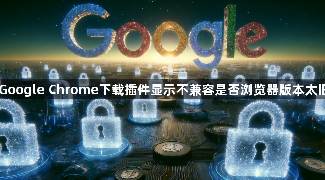 Google Chrome下载插件显示不兼容是否浏览器版本太旧1