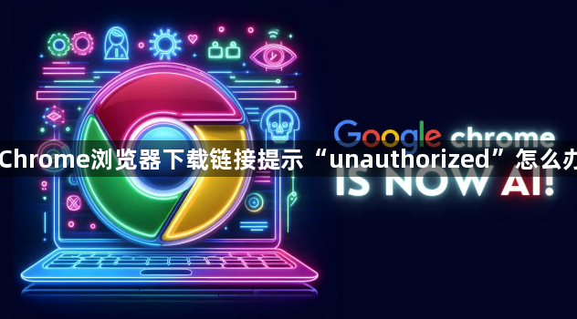 Chrome浏览器下载链接提示“unauthorized”怎么办1