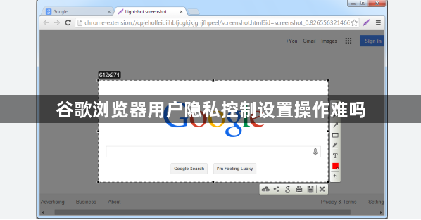 谷歌浏览器用户隐私控制设置操作难吗1