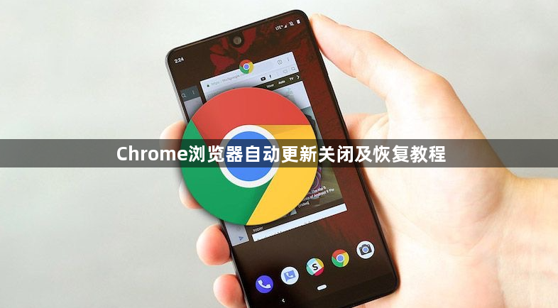Chrome浏览器自动更新关闭及恢复教程1
