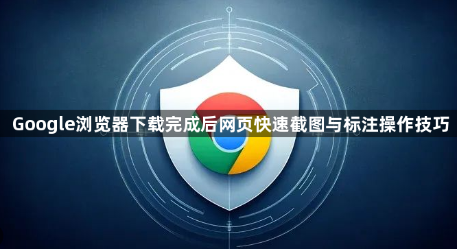Google浏览器下载完成后网页快速截图与标注操作技巧1