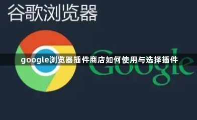 google浏览器插件商店如何使用与选择插件1