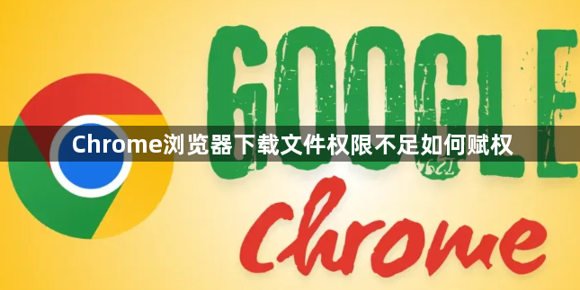 Chrome浏览器下载文件权限不足如何赋权1