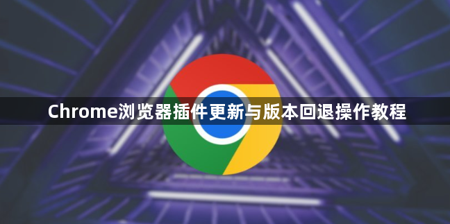 Chrome浏览器插件更新与版本回退操作教程1