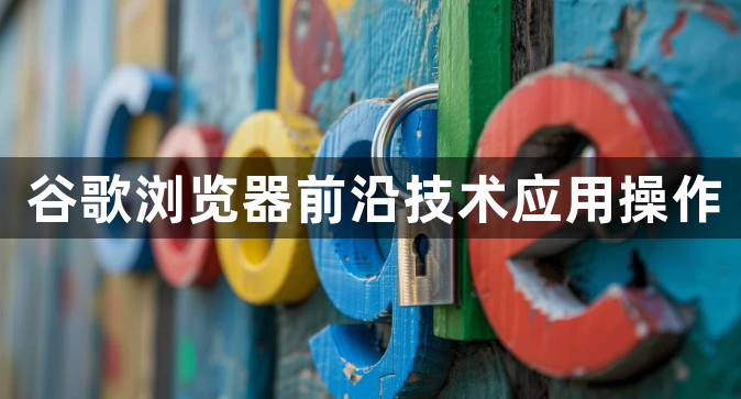 谷歌浏览器前沿技术应用操作1