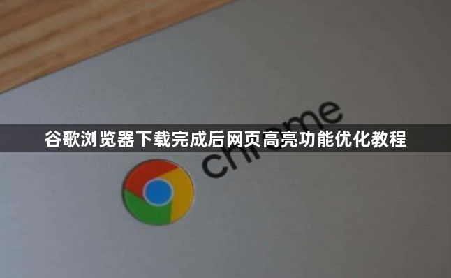 谷歌浏览器下载完成后网页高亮功能优化教程1