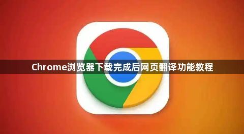Chrome浏览器下载完成后网页翻译功能教程1