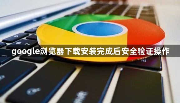 google浏览器下载安装完成后安全验证操作1