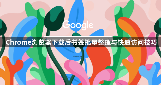 Chrome浏览器下载后书签批量整理与快速访问技巧1