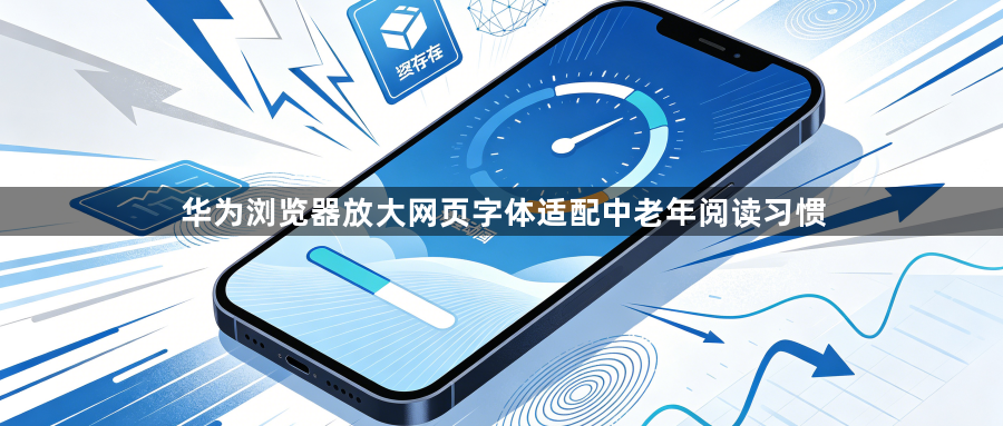 华为浏览器放大网页字体适配中老年阅读习惯1