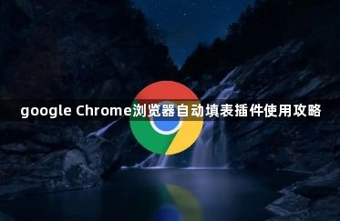 google Chrome浏览器自动填表插件使用攻略1