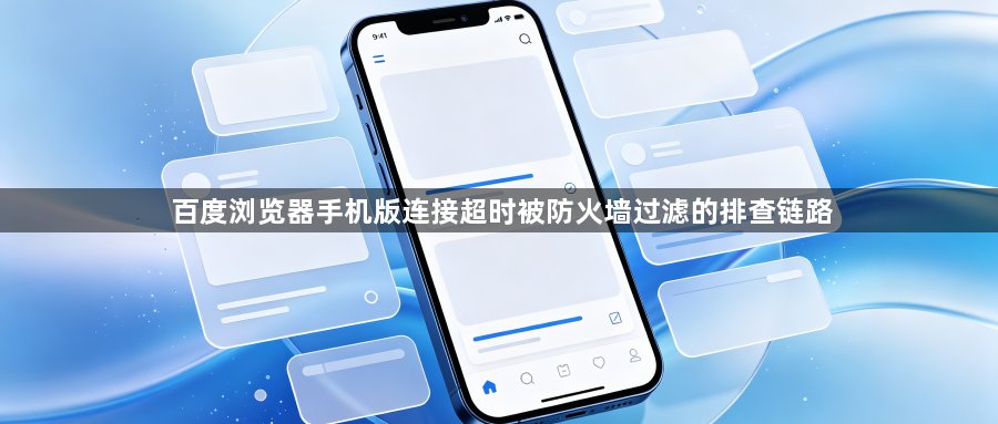 百度浏览器手机版连接超时被防火墙过滤的排查链路1