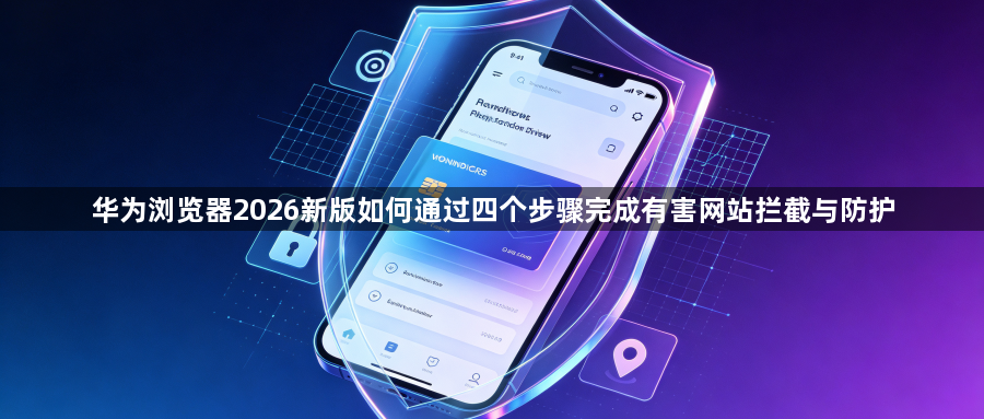 华为浏览器2026新版如何通过四个步骤完成有害网站拦截与防护1