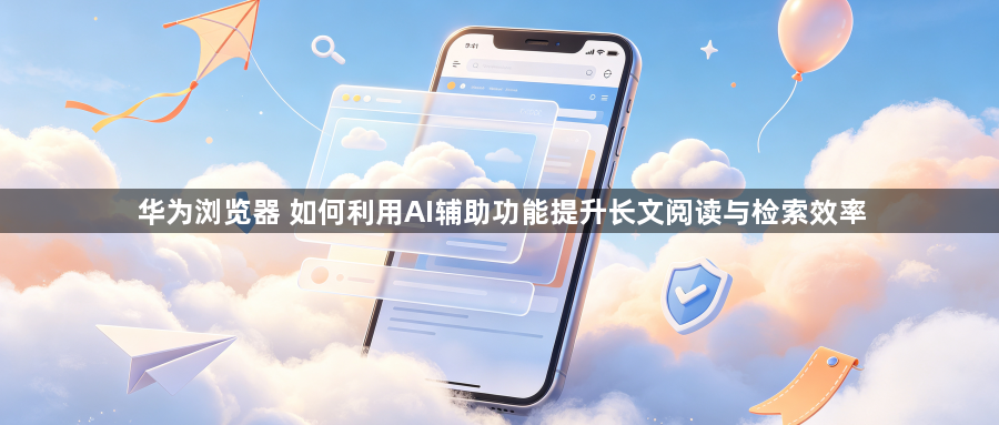 华为浏览器 如何利用AI辅助功能提升长文阅读与检索效率1