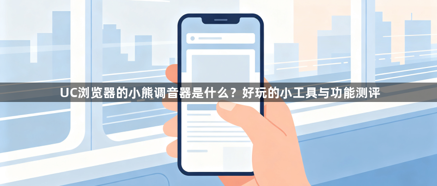 UC浏览器的小熊调音器是什么?好玩的小工具与功能测评1