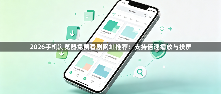 2026手机浏览器免费看剧网址推荐:支持倍速播放与投屏1