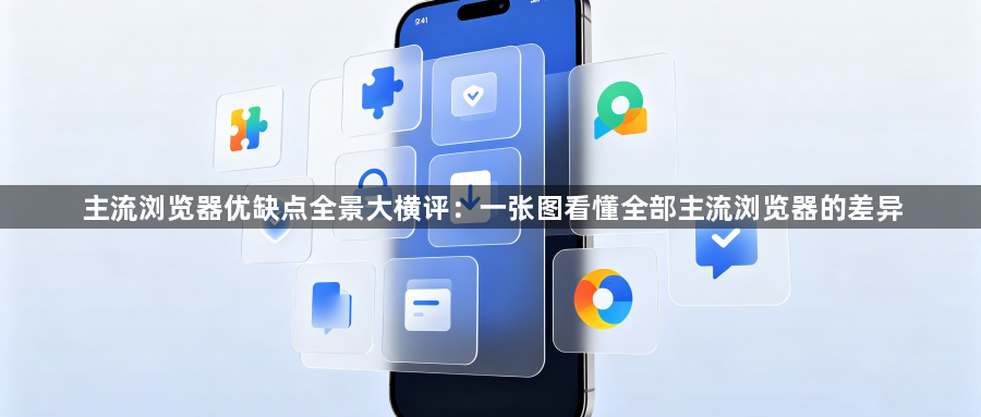 主流浏览器优缺点全景大横评：一张图看懂全部主流浏览器的差异1