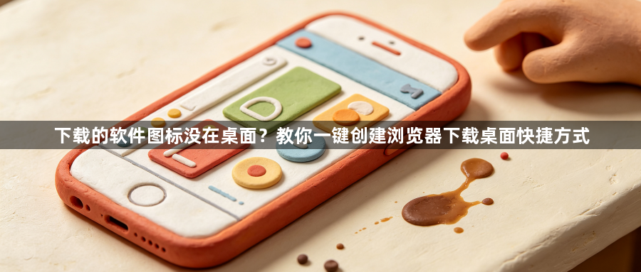 下载的软件图标没在桌面?教你一键创建浏览器下载桌面快捷方式1