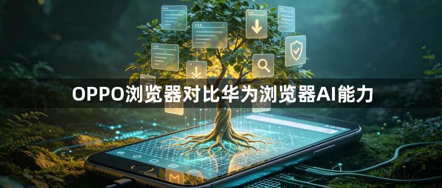 OPPO浏览器对比华为浏览器AI能力1