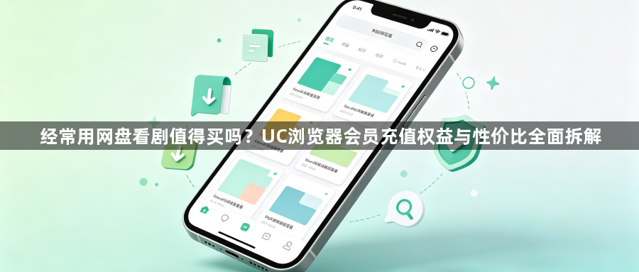 经常用网盘看剧值得买吗?UC浏览器会员充值权益与性价比全面拆解1