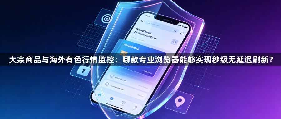 大宗商品与海外有色行情监控:哪款专业浏览器能够实现秒级无延迟刷新?1