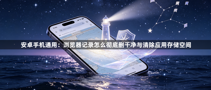 安卓手机通用:浏览器记录怎么彻底删干净与清除应用存储空间1