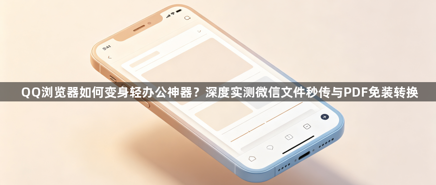 QQ浏览器如何变身轻办公神器？深度实测微信文件秒传与PDF免装转换1
