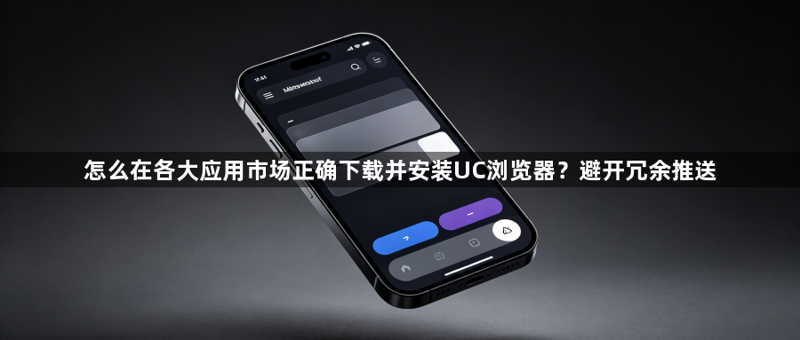 怎么在各大应用市场正确下载并安装UC浏览器?避开冗余推送1