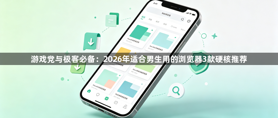 游戏党与极客必备:2026年适合男生用的浏览器3款硬核推荐1