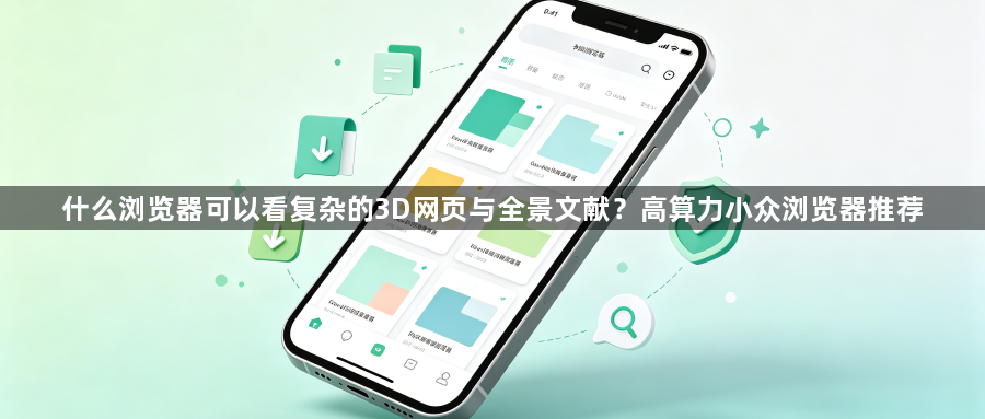 什么浏览器可以看复杂的3D网页与全景文献？高算力小众浏览器推荐1