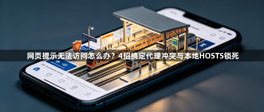 网页提示无法访问怎么办?4招搞定代理冲突与本地HOSTS锁死1