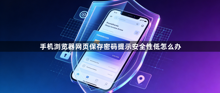 手机浏览器网页保存密码提示安全性低怎么办1
